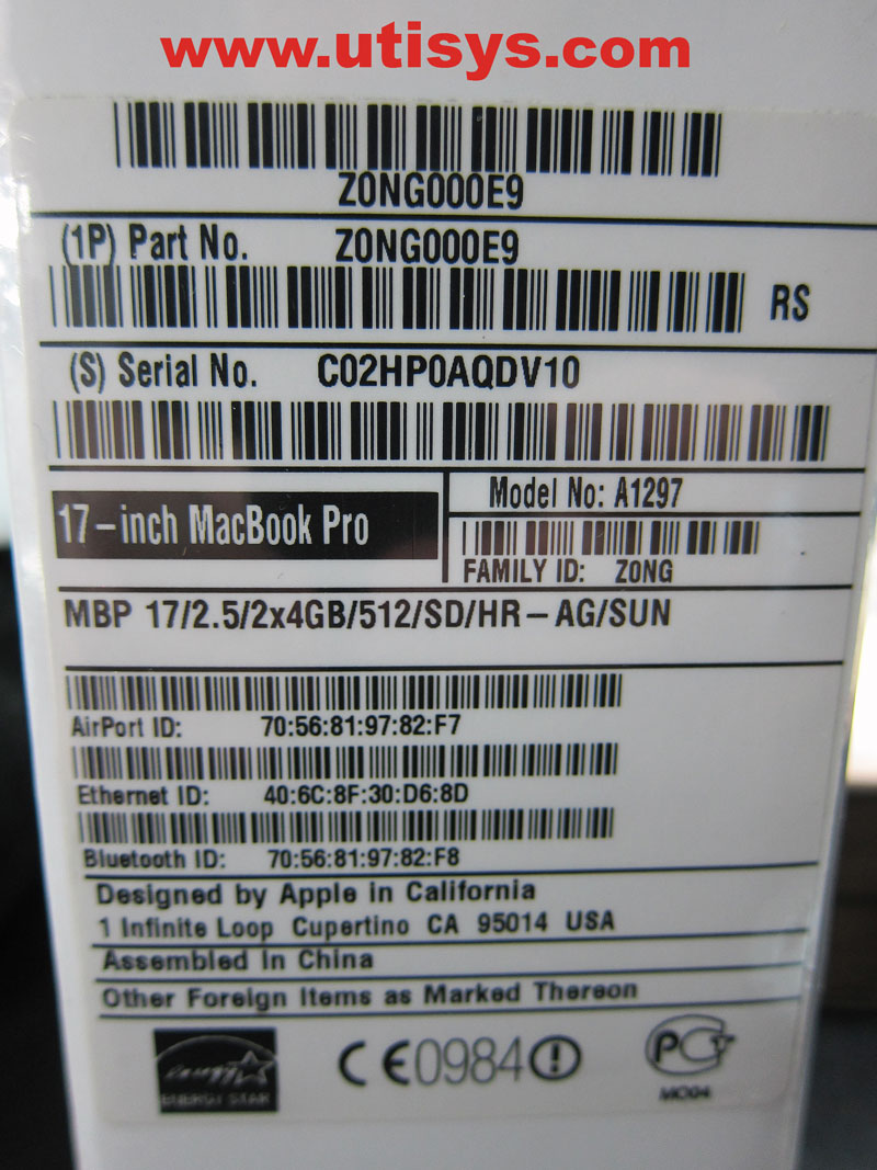 Apple MacBook Pro 17″ A1297 Z0NG000E9 2011 Anti-Glare 1920x1200 CTO — новый в коробке
